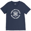 think like a proton and stay positive V-Neck Tee
