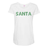 santa i'm a big fun Maternity Scoop Neck T-shirt