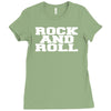 rock and roll funny Ladies Fitted T-Shirt