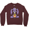zombie bunny loves brains Crewneck Sweatshirt
