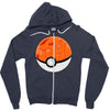 poor pikachu Zipper Hoodie