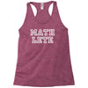 mathlete slogan Racerback Tank