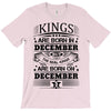 Real Kings Are Born On December 5 T-Shirt