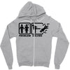 problem solved Zipper Hoodie