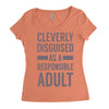 cleverly disguised Women's Triblend Scoop T-shirt