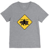 bear shark V-Neck Tee
