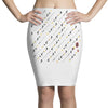 guns and swords and tacos Pencil Skirts
