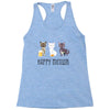 happy meowr Racerback Tank