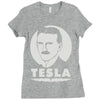 nikola tesla (2) Ladies Fitted T-Shirt