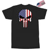 skull u.s.a. back Exclusive T-shirt