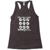 choose your weapon guitar Racerback Tank