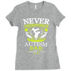 The Power Of An Autism Dad Ladies Fitted T-Shirt