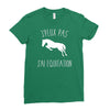 j'peux pas j'ai &eacute;quitation blc Ladies Fitted T-Shirt