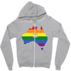 Lgbt Equality Australia Zipper Hoodie