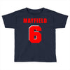 baker mayfield new jersey number Toddler T-shirt