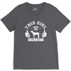 This Girl Loves Her Dalmatian V-Neck Tee