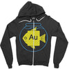 gold fish Zipper Hoodie