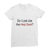 do i like the help desk Ladies Fitted T-Shirt