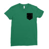Free Birds Pocket Ladies Fitted T-Shirt