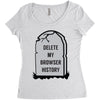 delete my browser history Women's Triblend Scoop T-shirt
