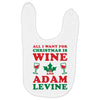all i want for christmas is wine and adam levine Baby Bibs