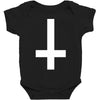 wasted youth inverted cross indie geek swag funny Baby Bodysuit