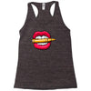 bullet in mouth Racerback Tank