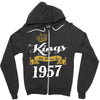 kings are born in 1957 Zipper Hoodie