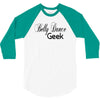 belly dance geek choose your own style dark 3/4 Sleeve Shirt