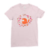 happy space fox   porky roebuck Ladies Fitted T-Shirt