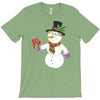 smiling snowman holding out christmas T-Shirt