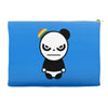 angry panda rainbow Accessory Pouches