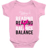 Reading Yoga Wine Balance Baby Onesie