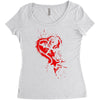 heartless splatter Women's Triblend Scoop T-shirt