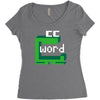 word muncher Women's Triblend Scoop T-shirt