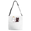 purr evil 2 Adjustable Strap Totes