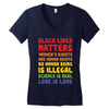 black lives matters, women's rights are human rights Women's V-Neck T-Shirt