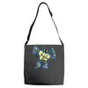 fuck you, human! Adjustable Strap Totes