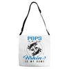 Pops is my Name Fishing Is My Game Adjustable Strap Totes