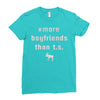 more boyfriends than ts Ladies Fitted T-Shirt