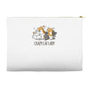 crazy cat lady Accessory Pouches