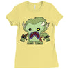 zombie monster Ladies Fitted T-Shirt