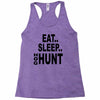 eat sleep hog hunt Racerback Tank
