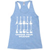 choose your weapon funny Racerback Tank