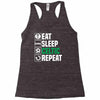 eat sleep celtic Racerback Tank