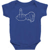funny rude fingers ideal birthday gift or present Baby Bodysuit