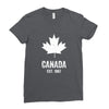 Canada Established 1867 Ladies Fitted T-Shirt