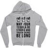 may your tequila be strong and your weekends be long Zipper Hoodie