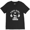 This Girl Loves Her Bull Terrier V-Neck Tee