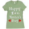 happy 1st mothers day babygrow Ladies Fitted T-Shirt